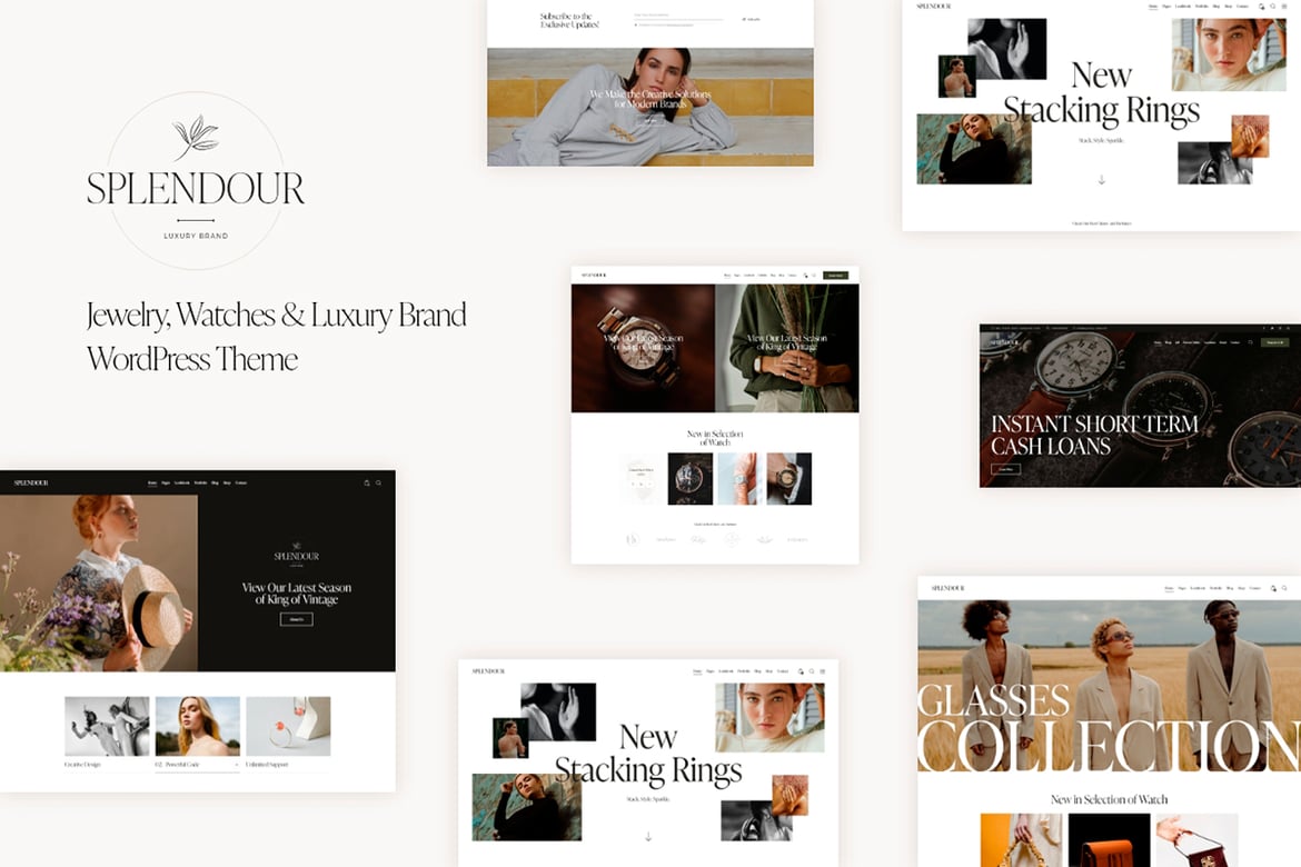 Tema WordPress Elegan untuk Toko Perhiasan dan Jam Tangan