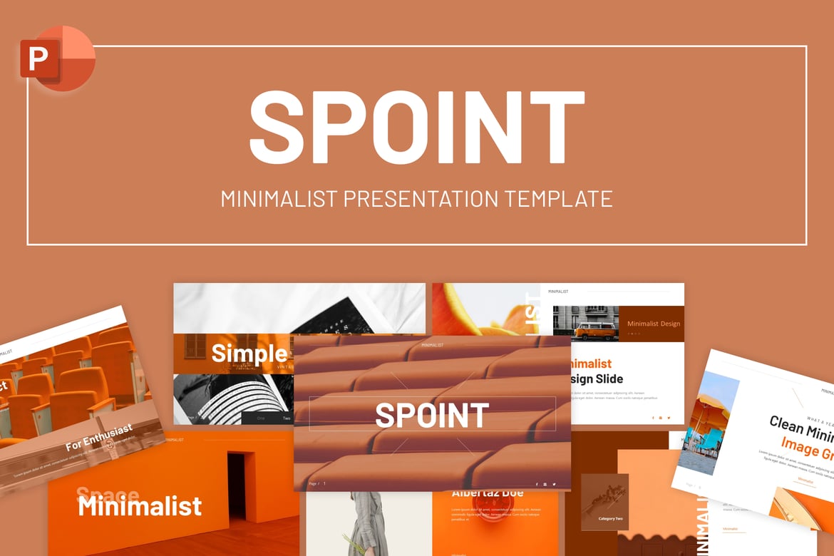 Template PowerPoint Minimalis Serbaguna Spoint yang Menarik