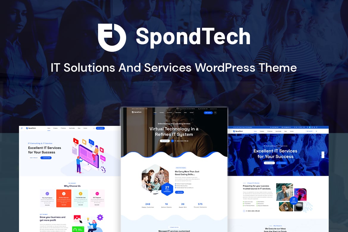 SpondTech - Tema WordPress Solusi dan Layanan IT yang Menarik