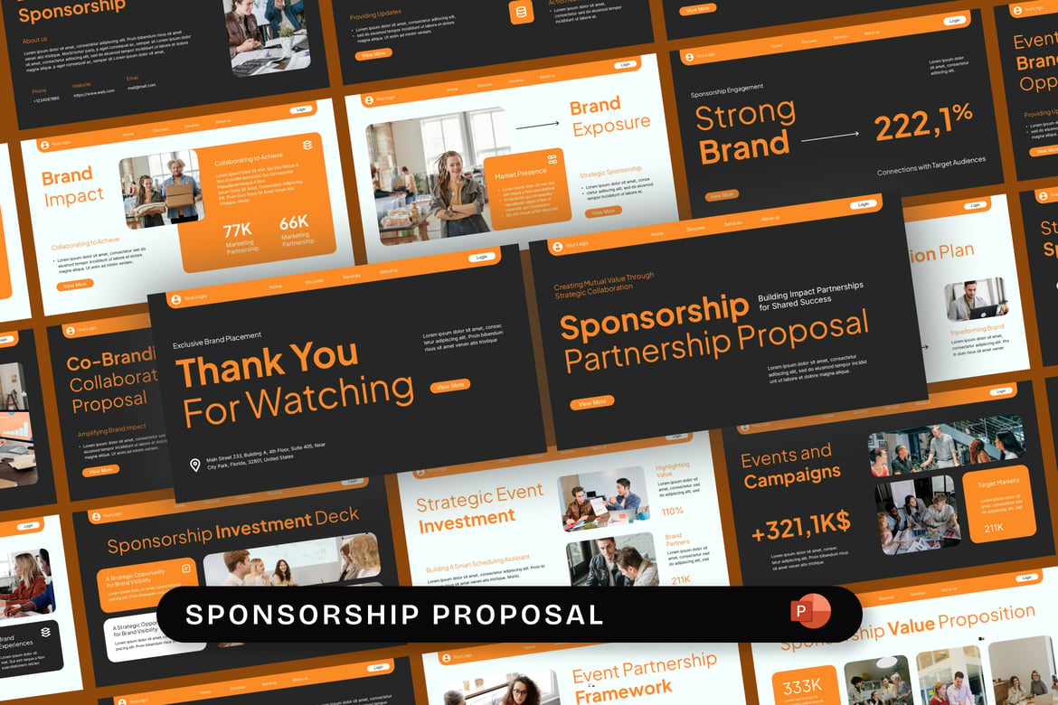 Template Presentasi Proposal Sponsorship yang Menarik