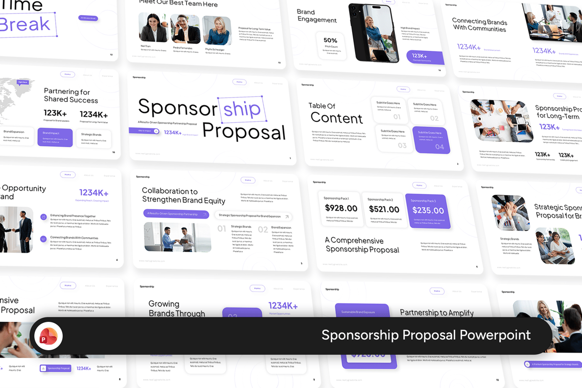 Template PowerPoint Proposal Sponsorship yang Profesional dan Fleksibel