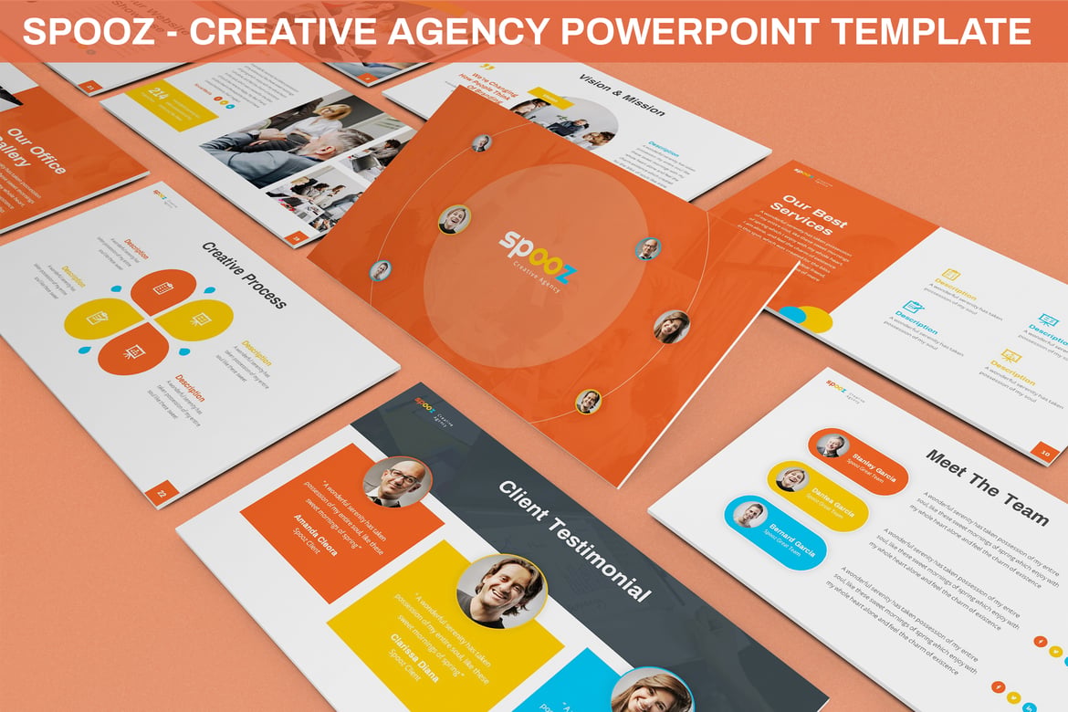 Spooz - Template Powerpoint Kreatif untuk Agensi