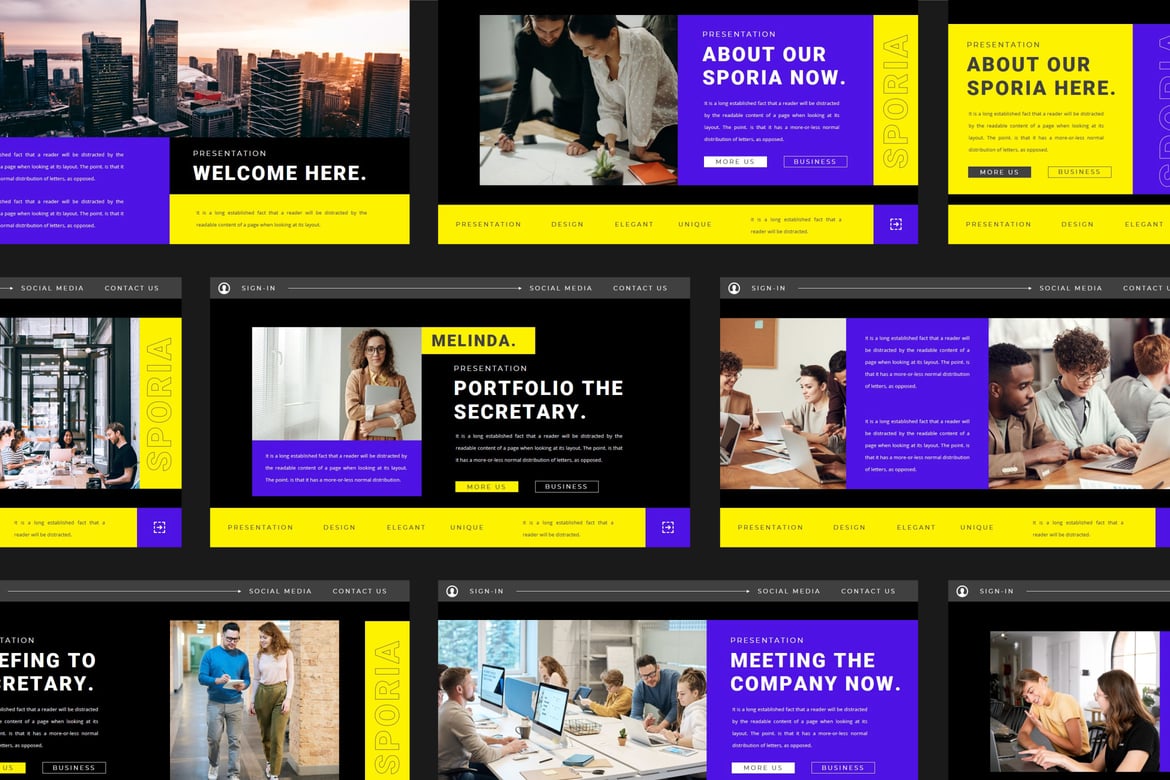 Template Powerpoint SPORIA yang Menarik dan Profesional