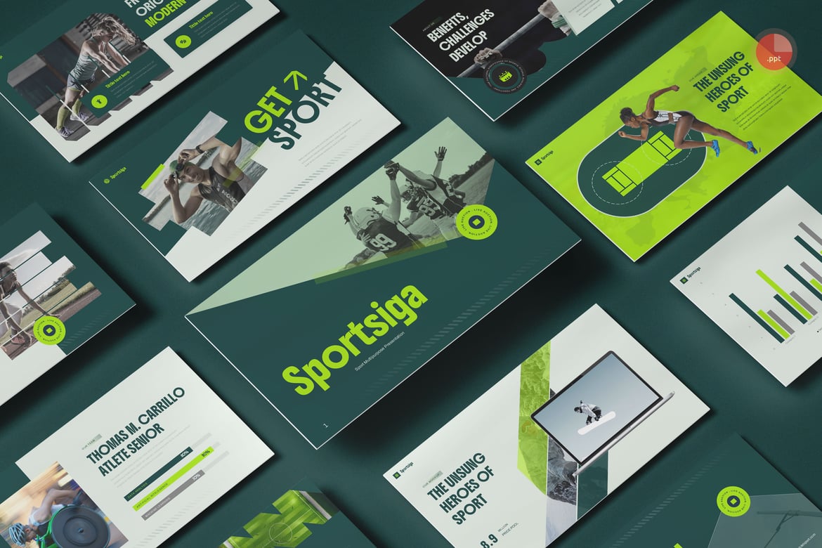 Template Presentasi Sport Multifungsi yang Menarik