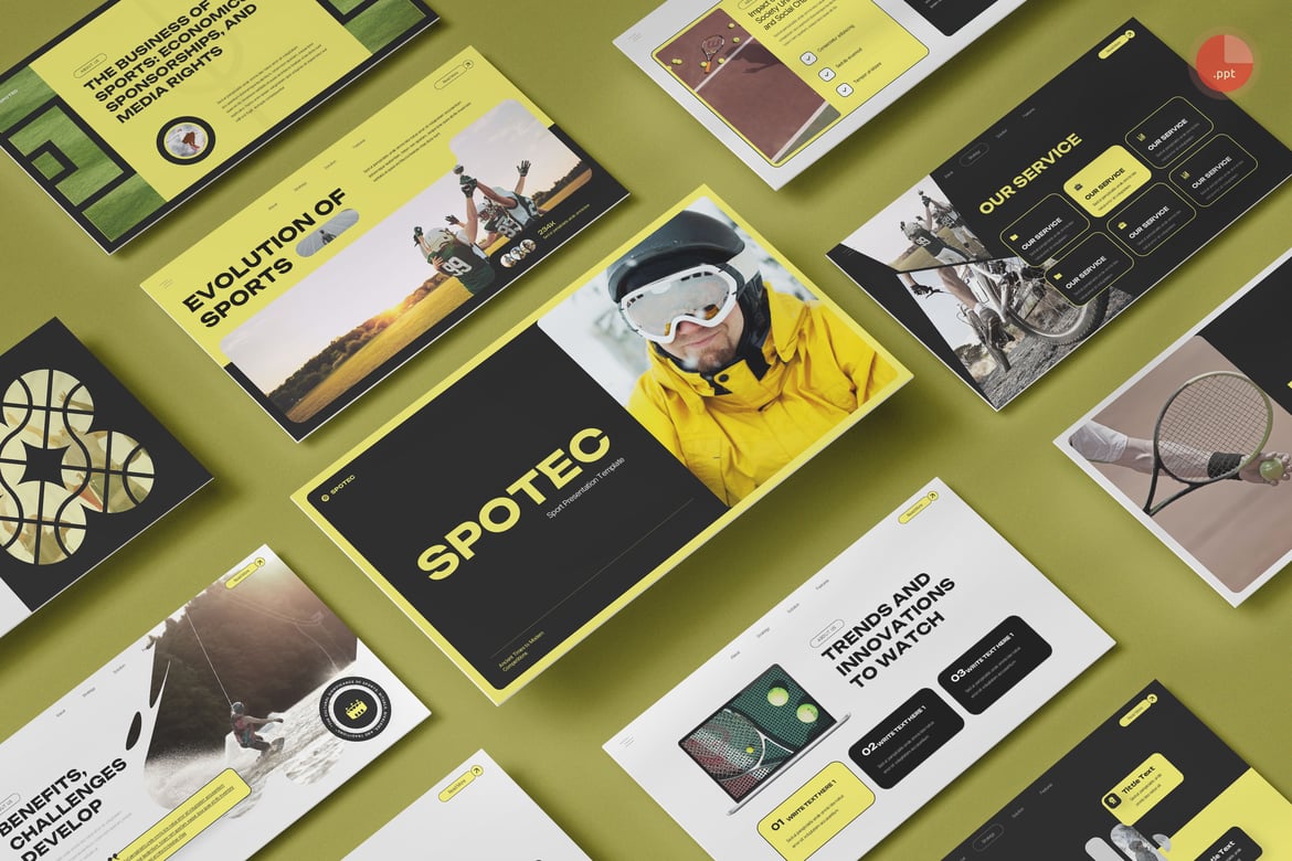 Template Presentasi Sport Multipurpose yang Menarik dan Profesional
