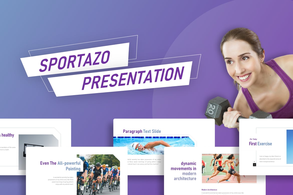 Template PowerPoint Sportazo: Meningkatkan Presentasi Anda