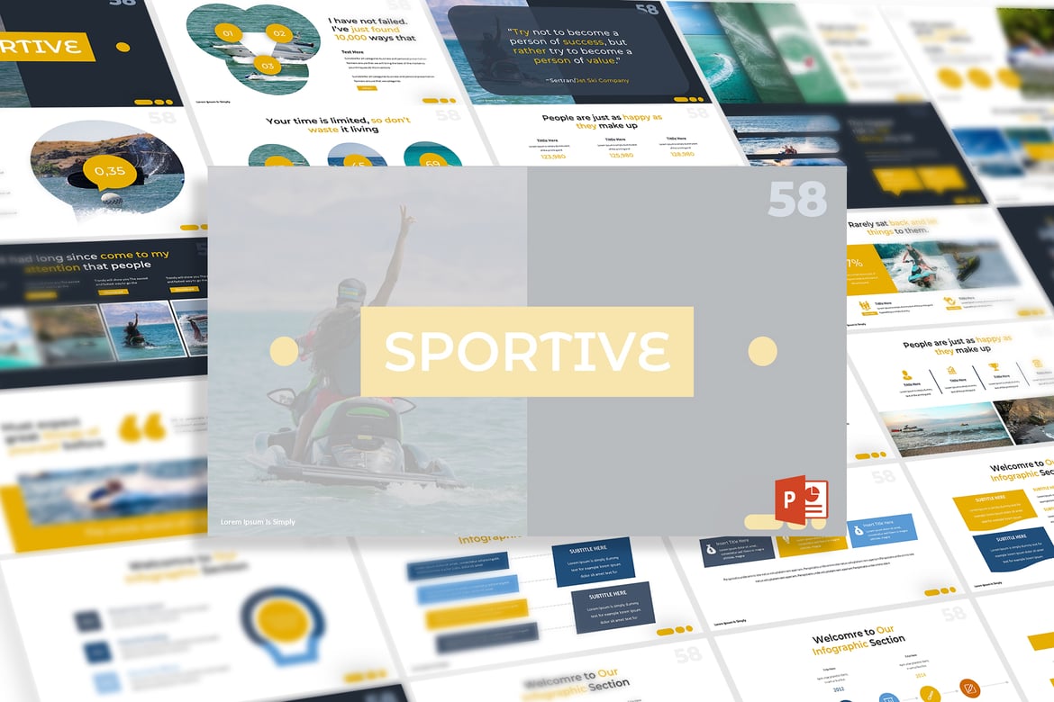 Template PowerPoint Sportive - Solusi Presentasi Profesional