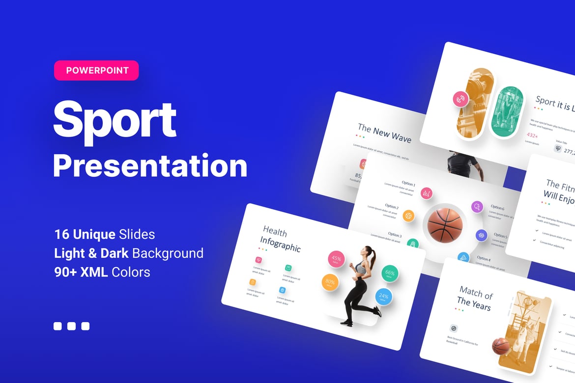 Template PowerPoint Olahraga yang Menarik dan Profesional