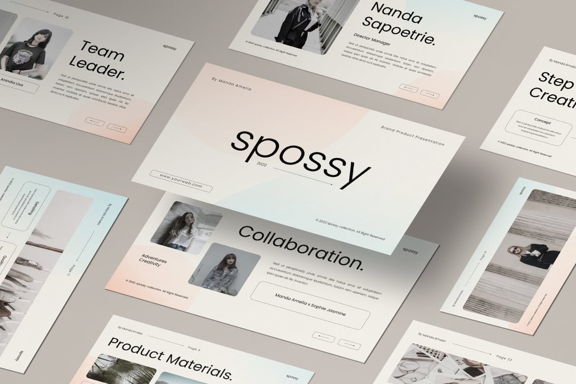 Template Presentasi PowerPoint Spossy yang Menarik dan Profesional