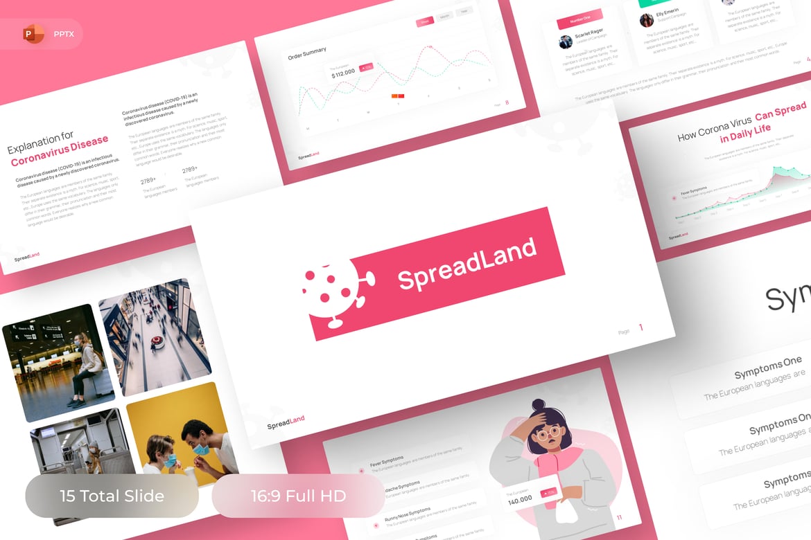 Template PowerPoint Medis - Spreadland yang Menarik dan Profesional