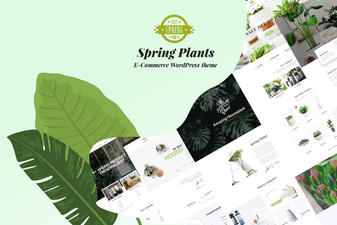Tema WordPress Musim Semi untuk Taman dan Tanaman Hias