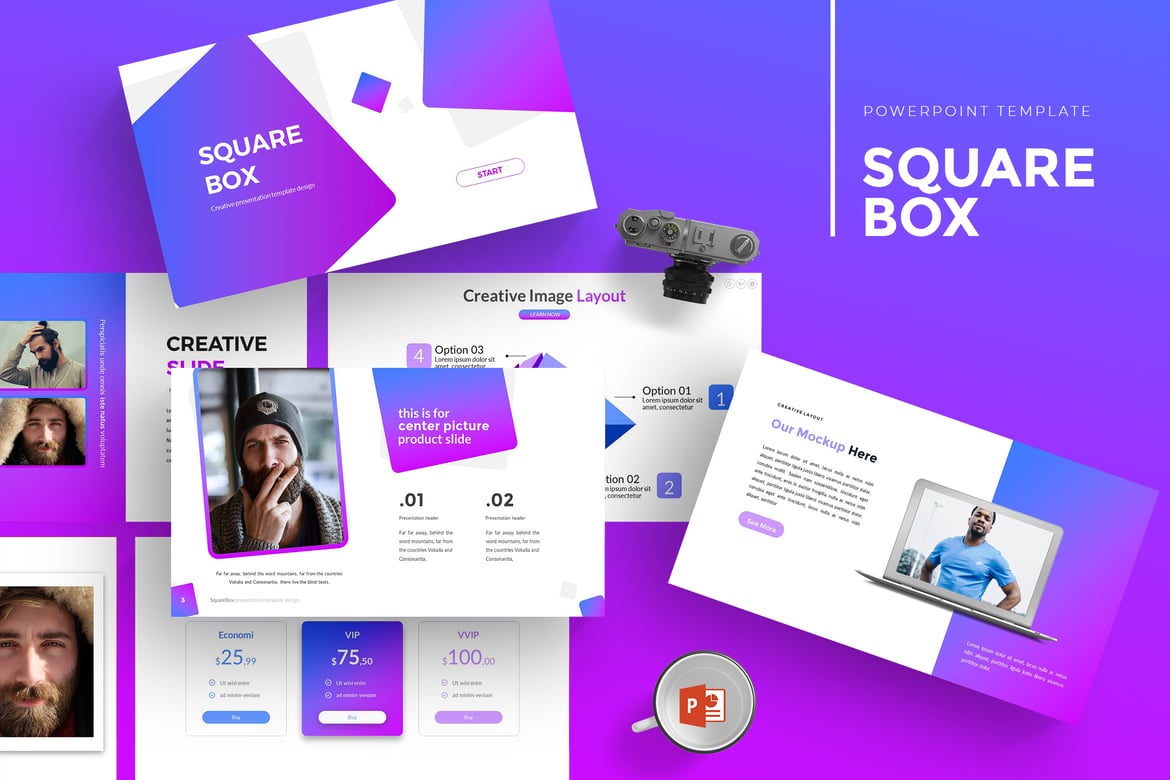 Template PowerPoint SquareBox - Solusi Presentasi yang Menarik