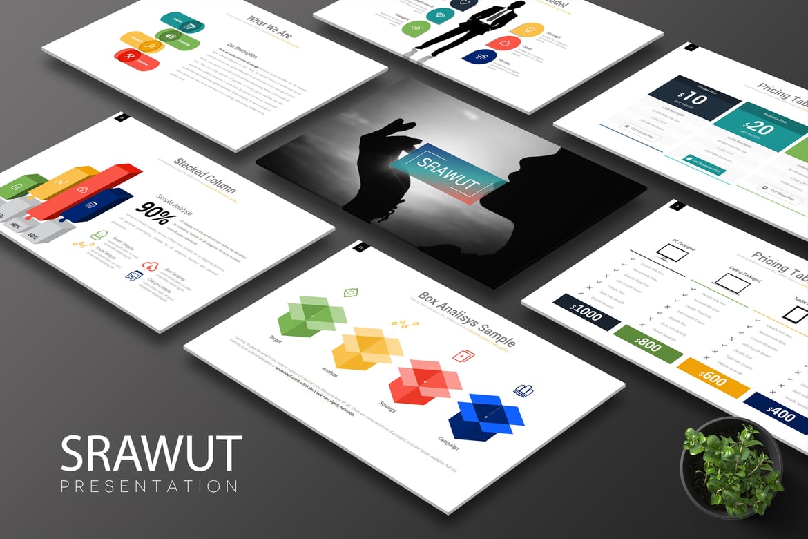 Template PowerPoint Srawut: Presentasi Kreatif dan Menarik