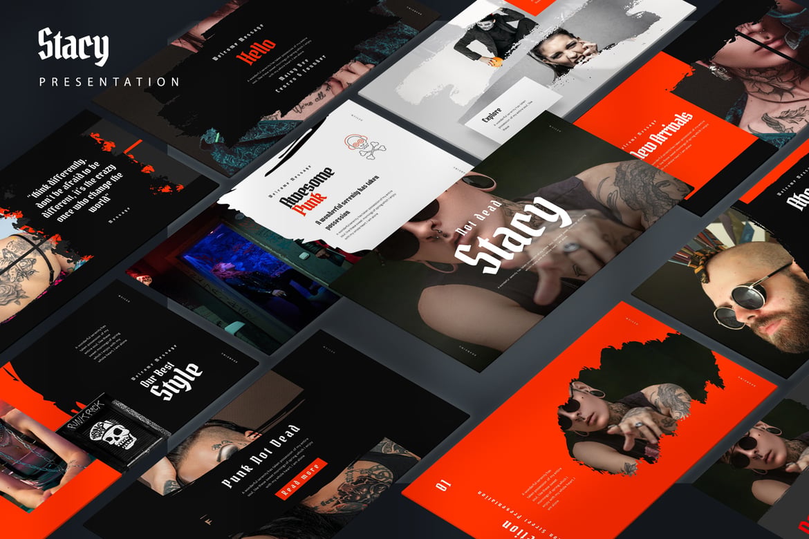 Template Presentasi PowerPoint Stacy yang Menarik dan Profesional