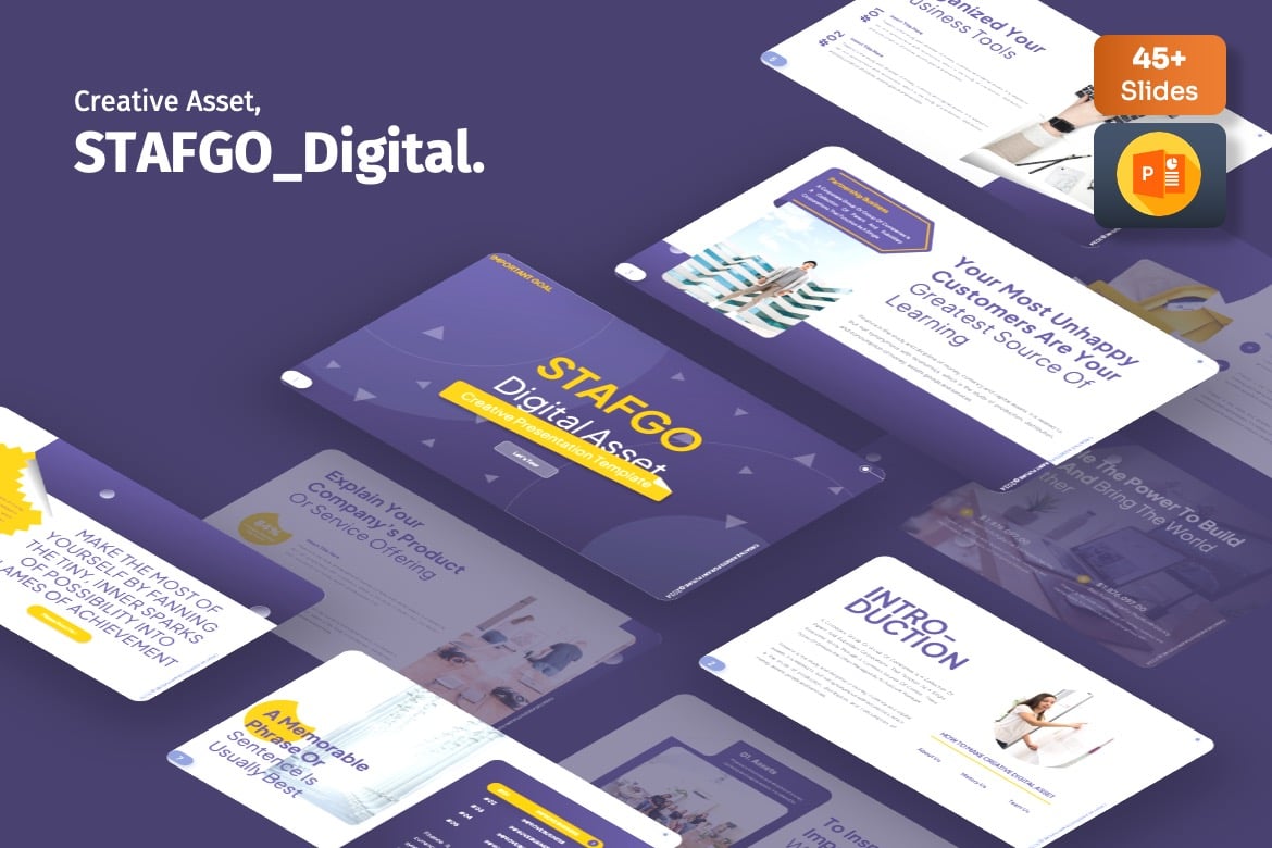 Stafgo - Template Presentasi PowerPoint Kreatif dan Profesional
