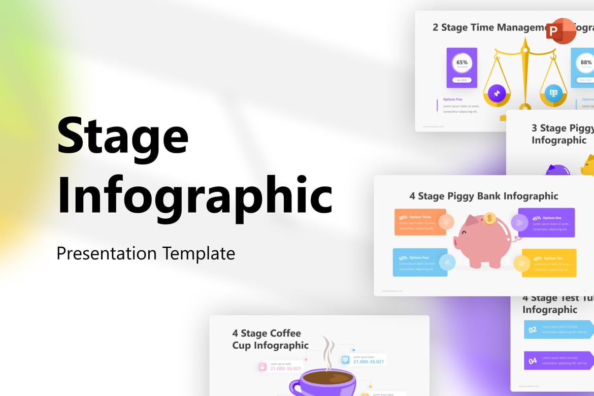 Template Presentasi Infografis untuk Setiap Tahap Pengembangan Bisnis