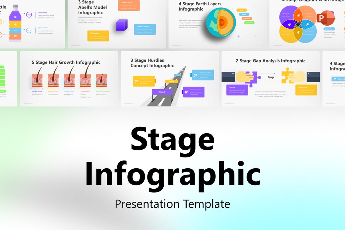 Template PowerPoint Infografis yang Elegan dan Fleksibel