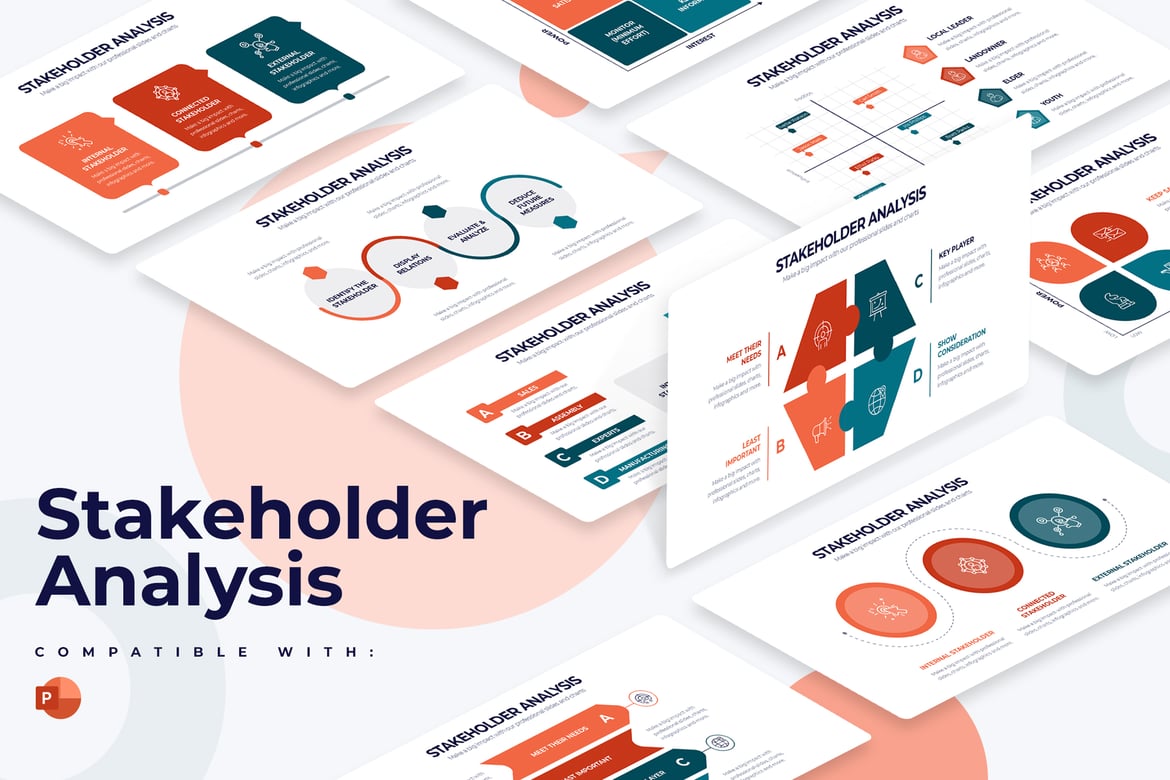 Template Presentasi Analisis Pemangku Kepentingan yang Modern