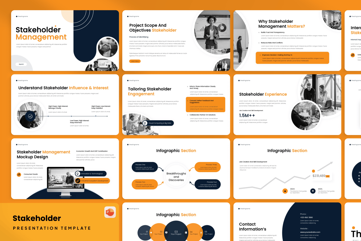 Template Presentasi Manajemen Pemangku Kepentingan - PowerPoint