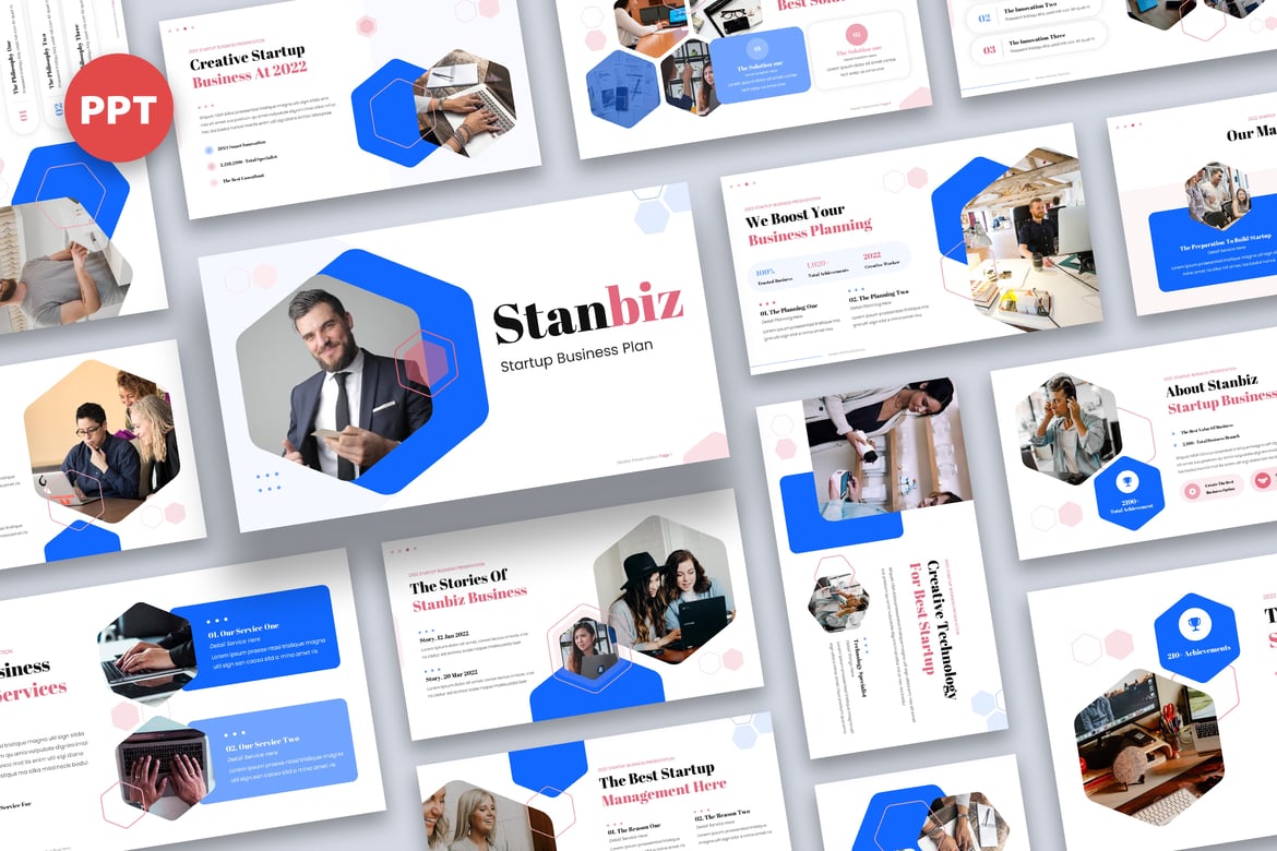 Stanbiz - Template Presentasi Rencana Bisnis untuk Startup yang Menarik