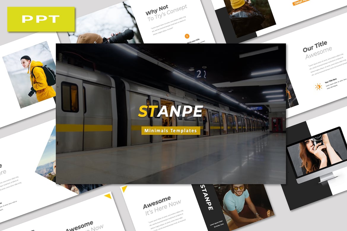 Template PowerPoint Minimalis Stanpe: Solusi Presentasi Elegan dan Fleksibel