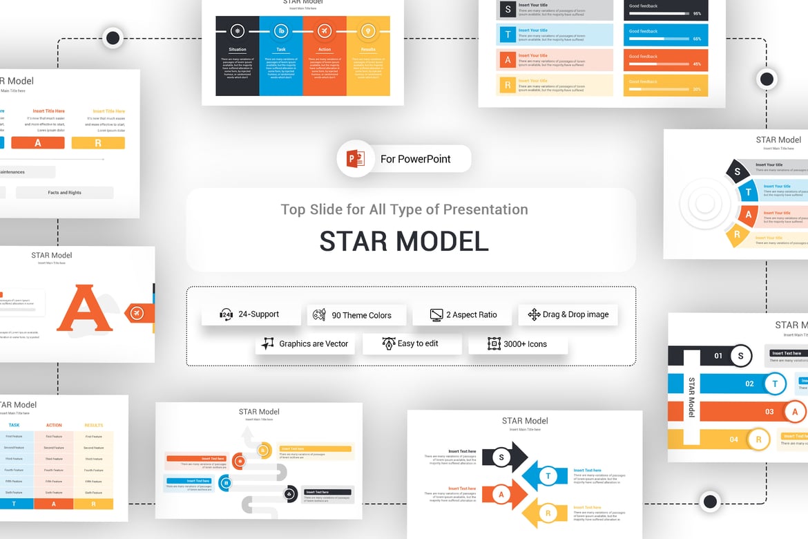 Template PowerPoint Model STAR yang Serbaguna dan Profesional
