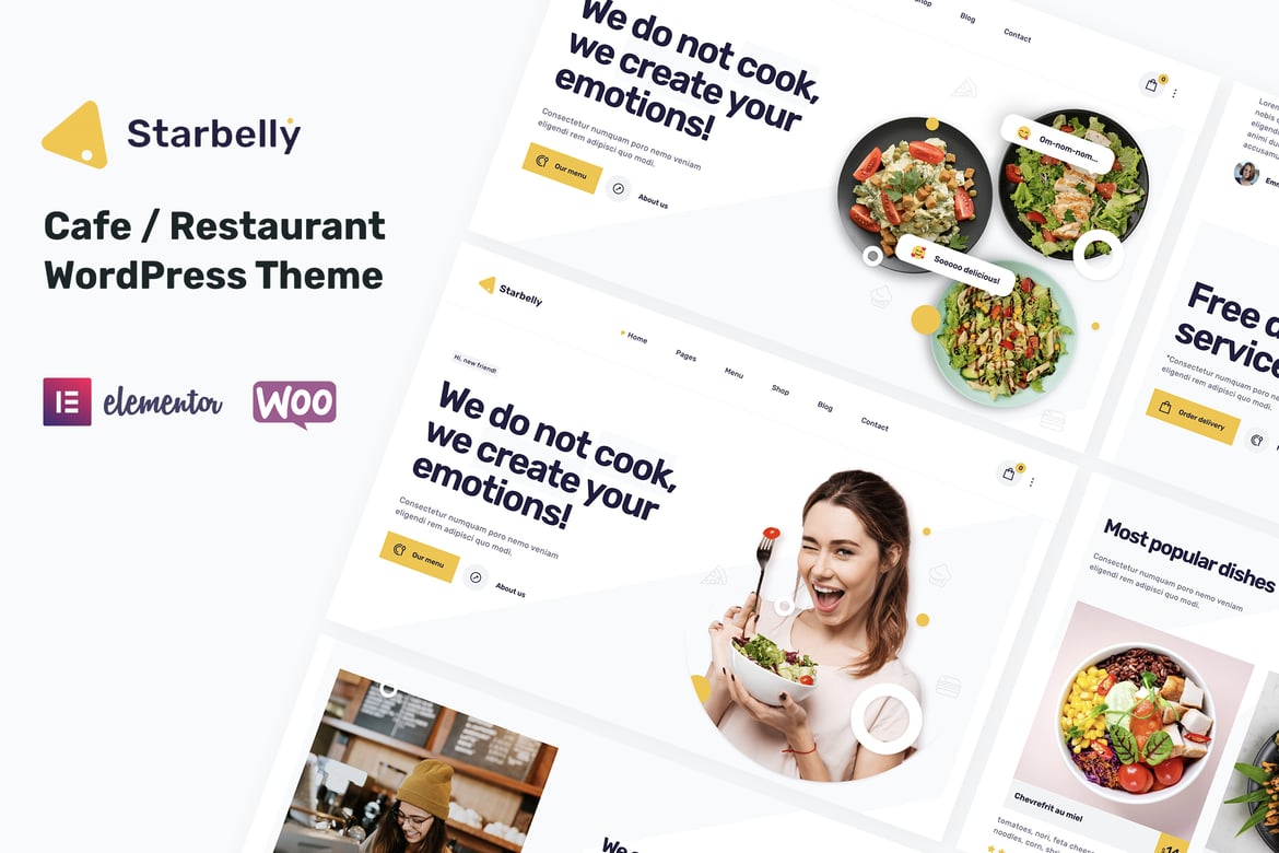 Starbelly - Tema WordPress Restoran dan Kafe yang Menarik
