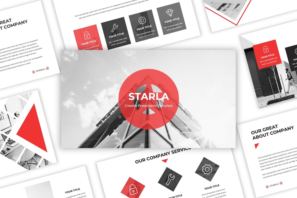 Starla - Template PowerPoint Kreatif dan Modern