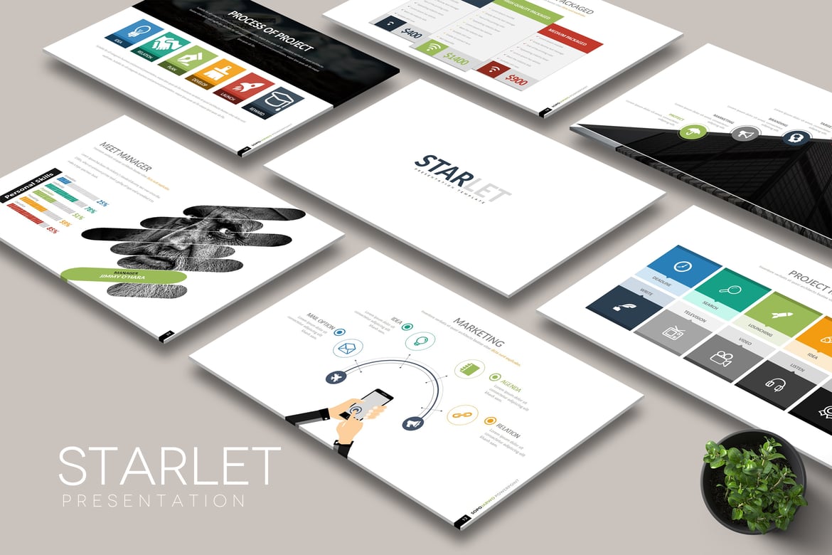Template PowerPoint STARLET: Presentasi Kreatif dan Profesional