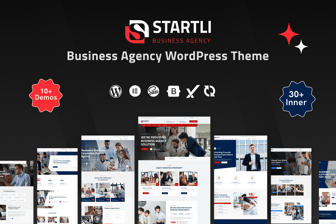 Starli - Tema WordPress Bisnis Modern dan Profesional