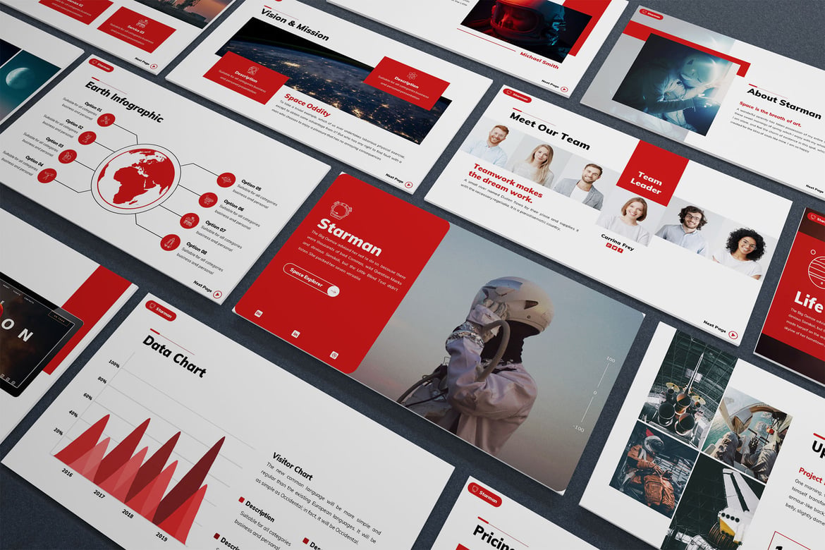Template Powerpoint Starman - Modern dan Profesional untuk Presentasi Teknologi