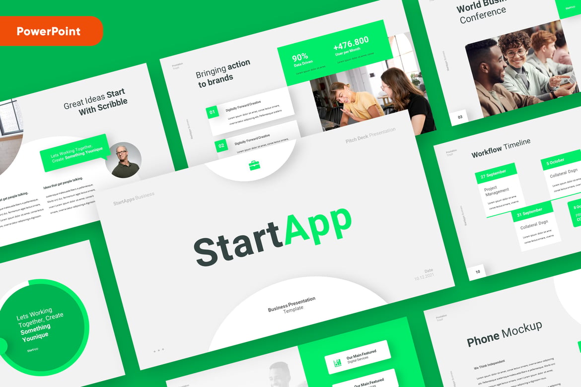 STARTAPP - Template Powerpoint untuk Memulai Bisnis yang Menarik