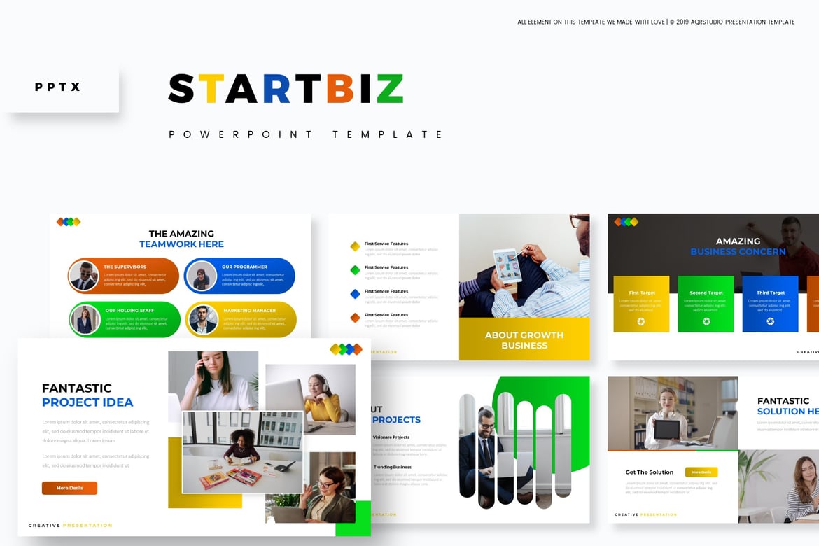 Startbiz - Template PowerPoint Profesional untuk Segala Keperluan