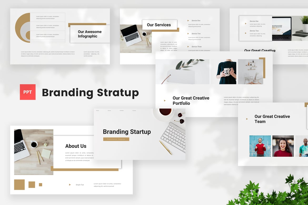 Template PowerPoint Branding untuk Startup yang Menarik dan Profesional