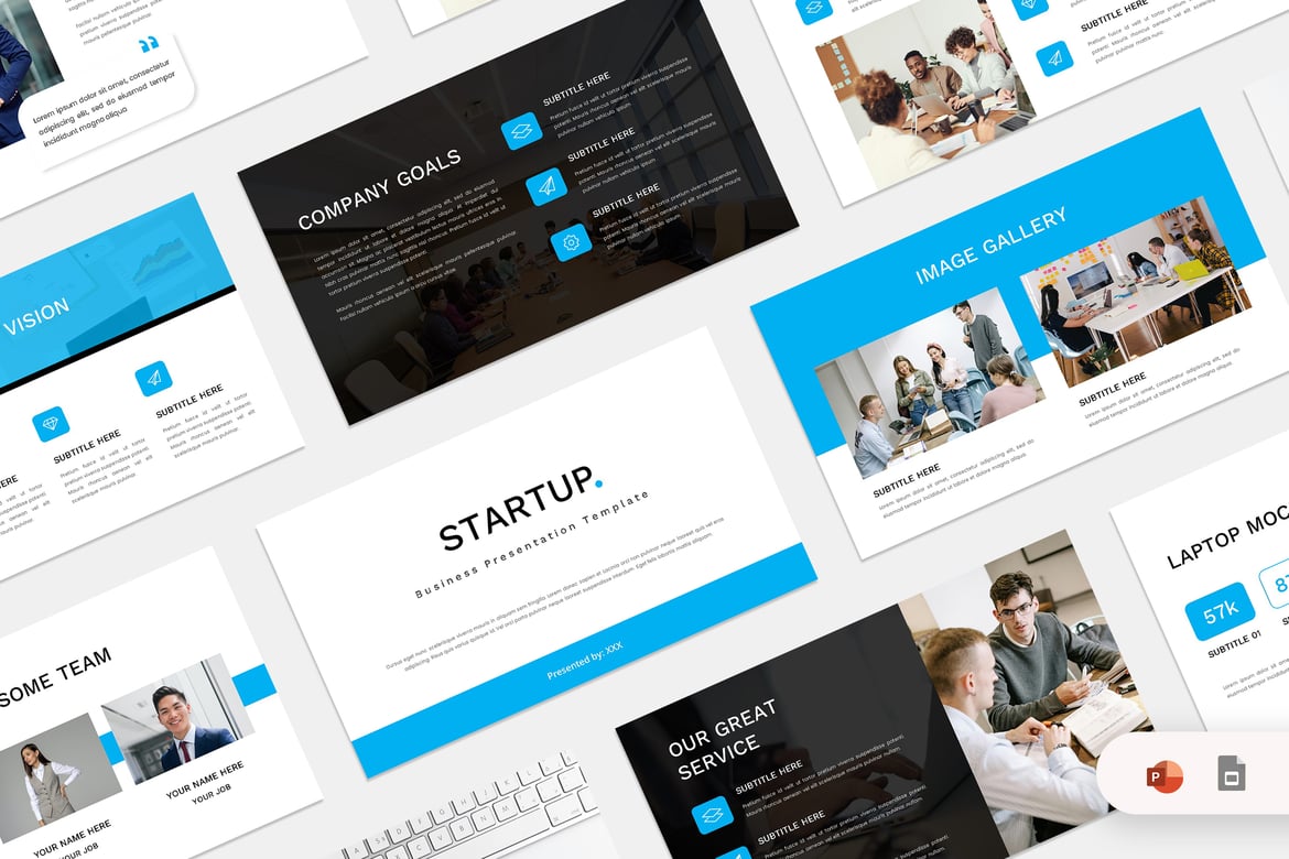 Template PowerPoint Startup yang Modern dan Menarik