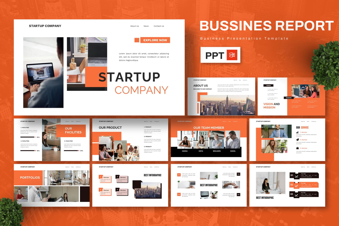 Template Presentasi Powerpoint Startup yang Menarik dan Profesional