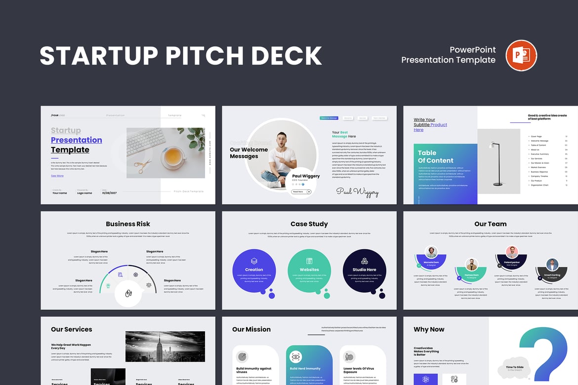 Template PowerPoint Pitch Deck untuk Startup yang Menarik dan Profesional