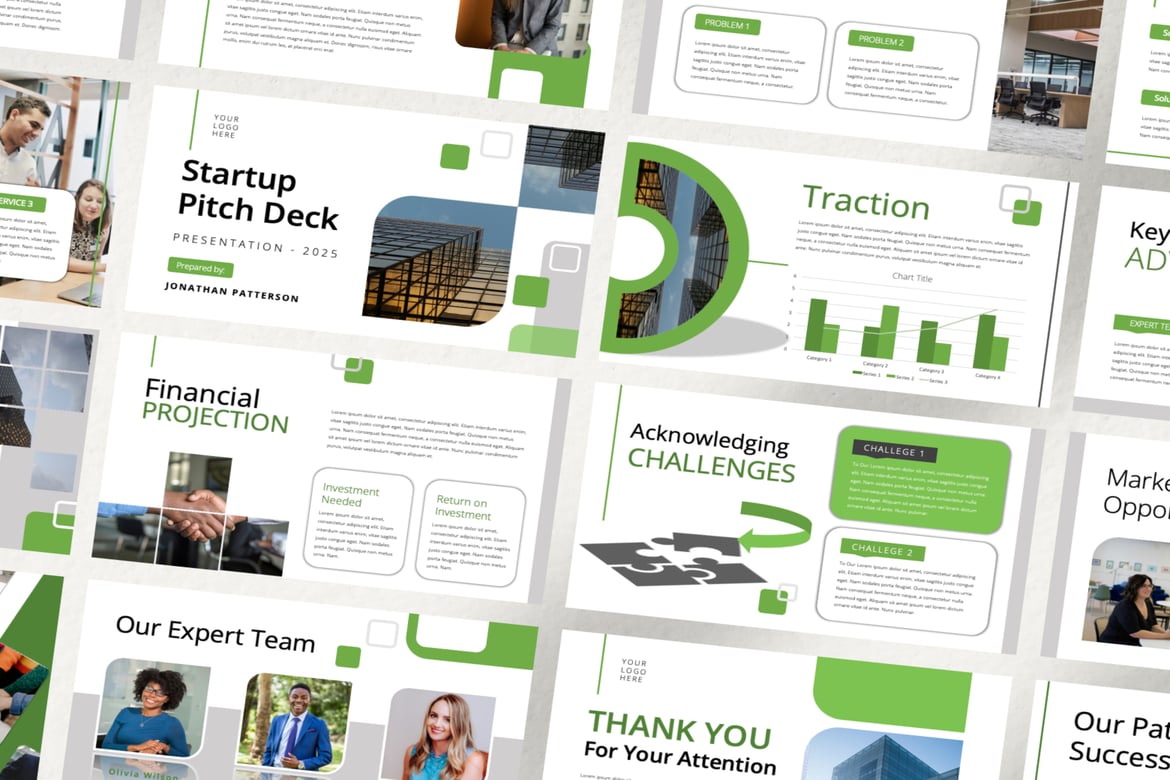 Template Presentasi Pitch Deck Startup yang Modern dan Profesional