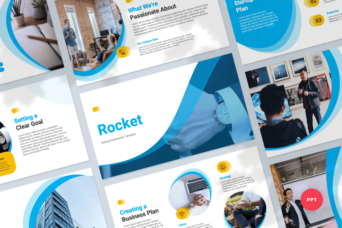 Template Presentasi PowerPoint Startup yang Menarik dan Profesional