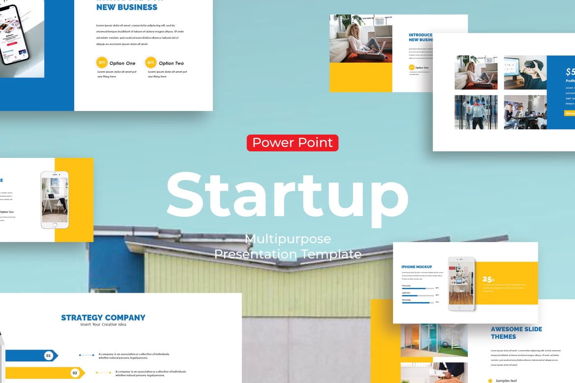Template PowerPoint Kreatif untuk Startup dan Presentasi Bisnis