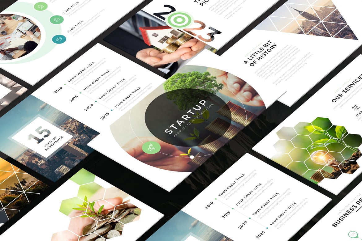 Template Powerpoint Pitch Deck Profesional untuk Startup