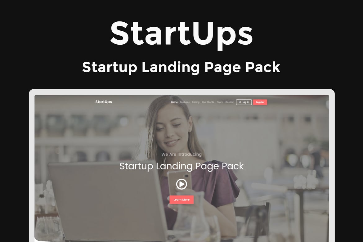 Template Website StartUps - Halaman Depan Startup yang Menarik
