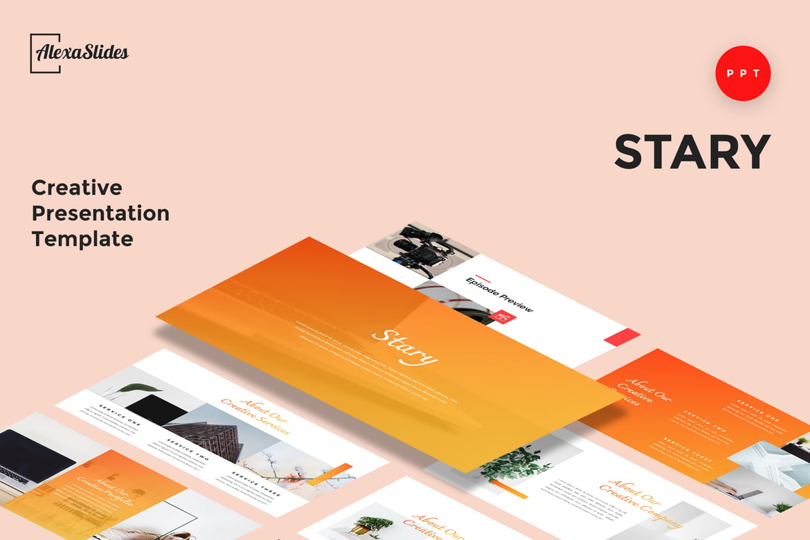 Stary - Template Presentasi PowerPoint Kreatif yang Menarik