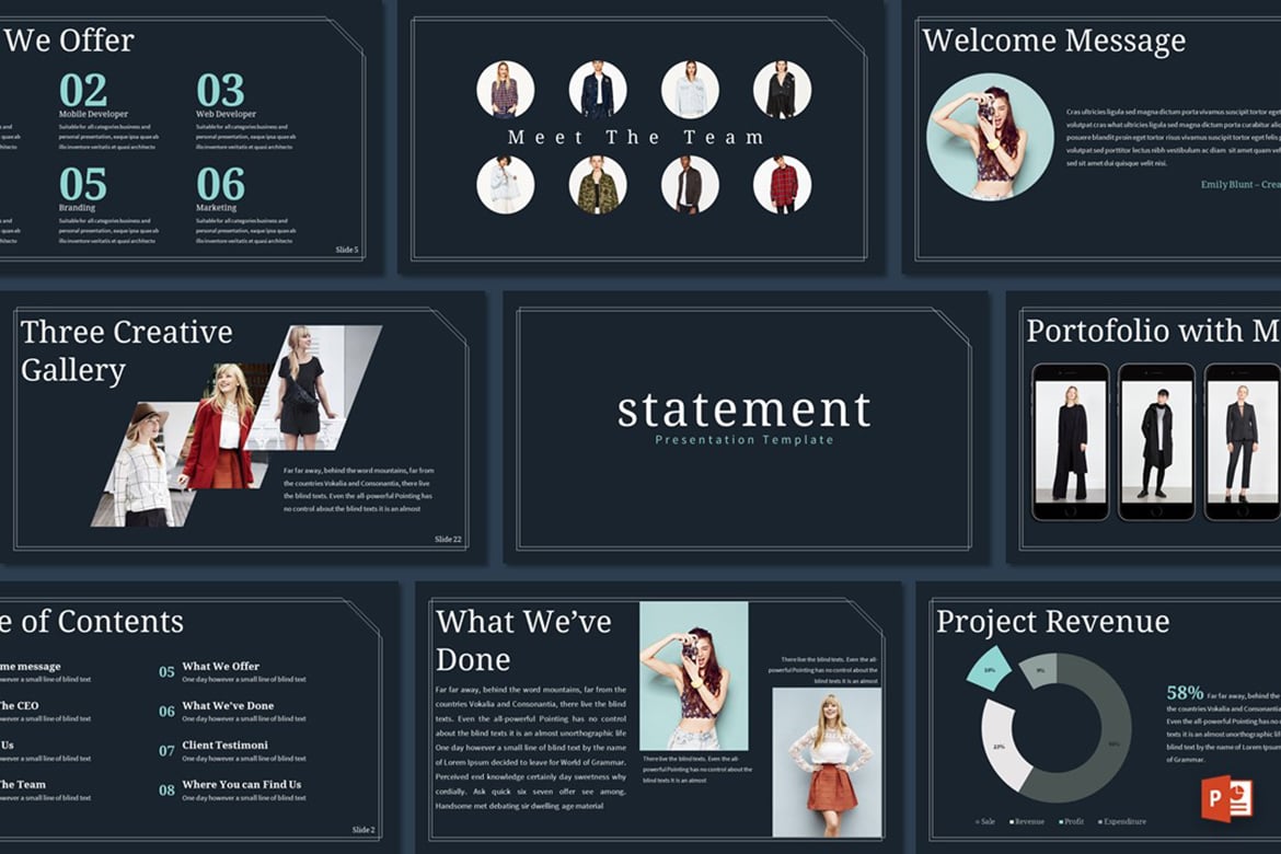 Template Presentasi Powerpoint Kreatif dan Profesional