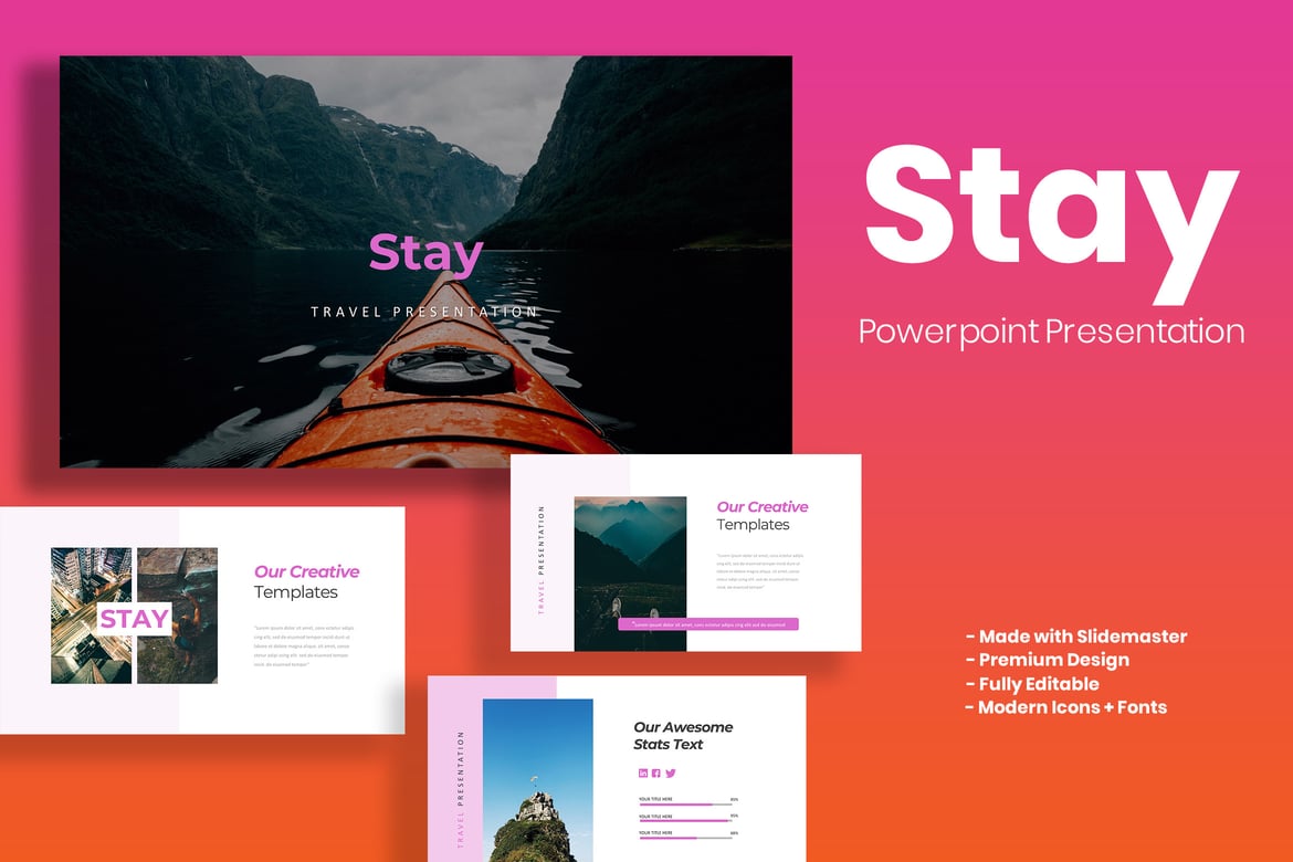 Template PowerPoint Stay - Solusi Presentasi Kreatif Anda