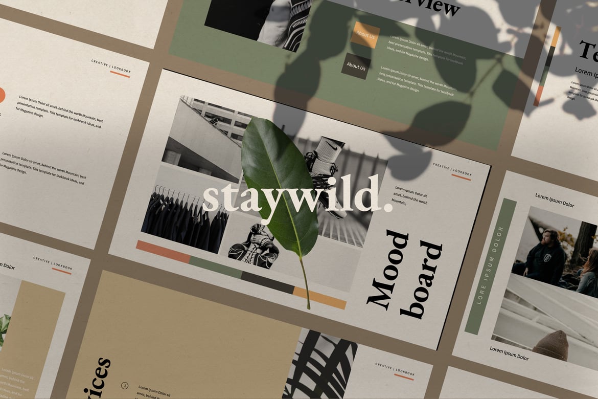 staywild - Template Powerpoint Kreatif dan Minimalis