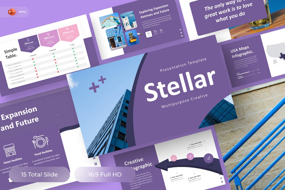 Stellar - Template PowerPoint Serbaguna yang Mengubah Presentasi Anda