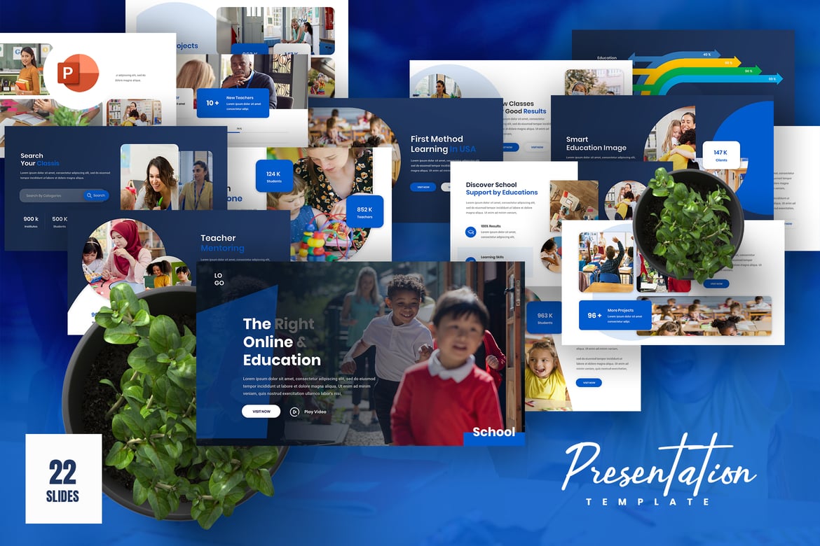 Template Presentasi PowerPoint Stent yang Menarik dan Profesional