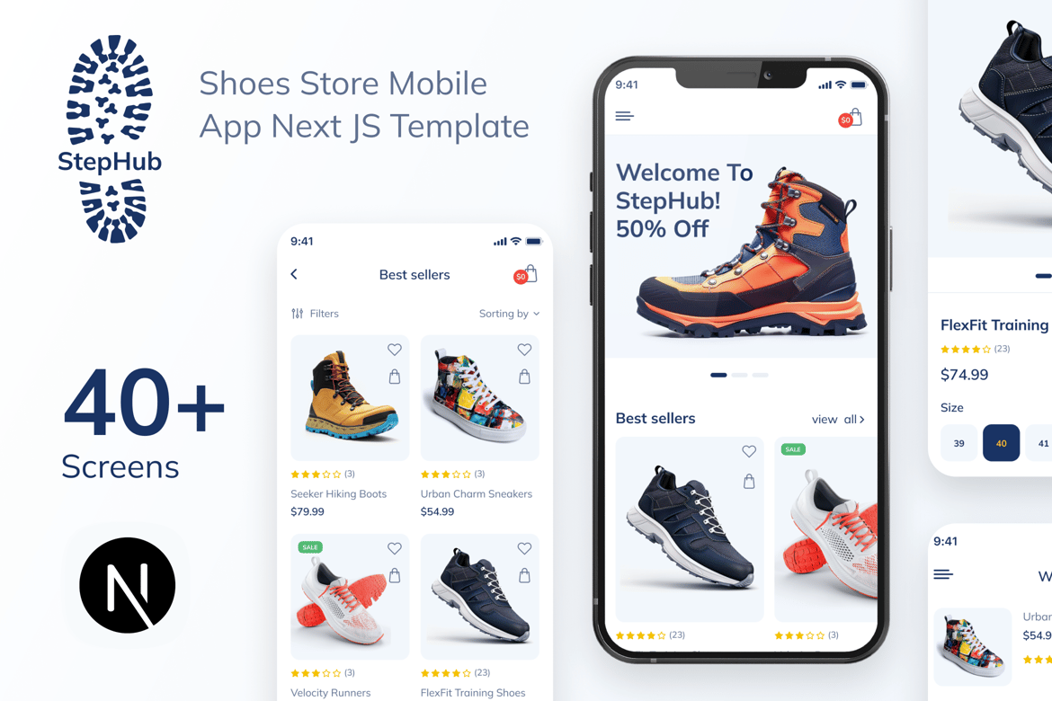StepHub - Template Website Toko Sepatu Modern dengan Next.js