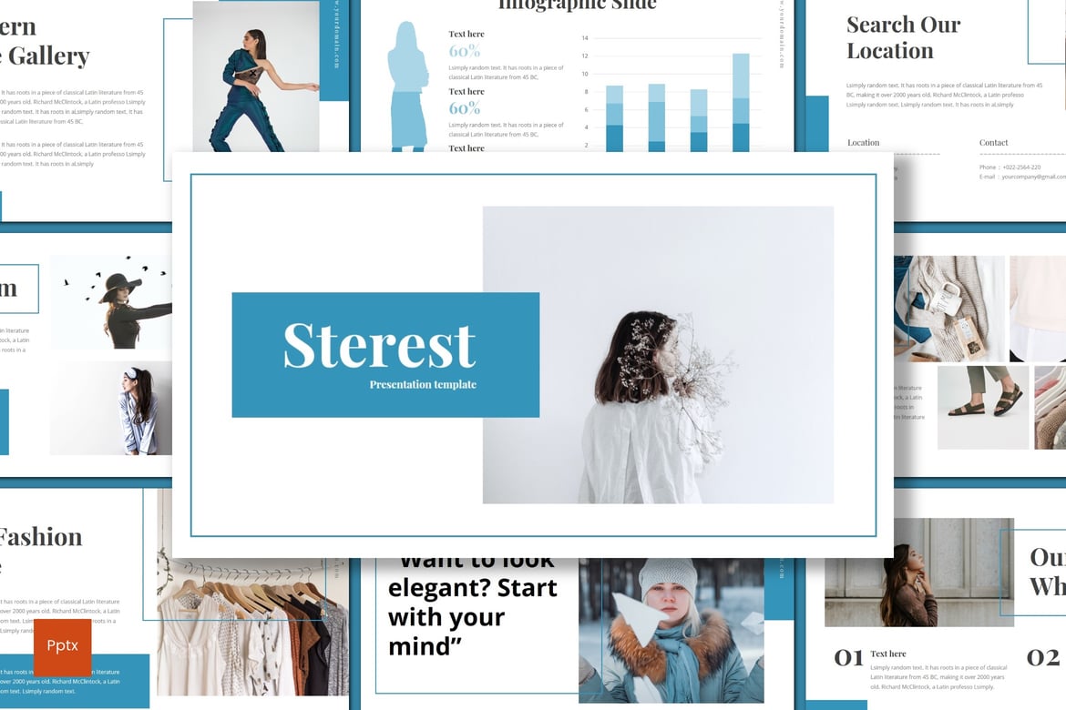 Template Presentasi Sterest - Desain Minimalis dan Kreatif untuk Semua Kebutuhan